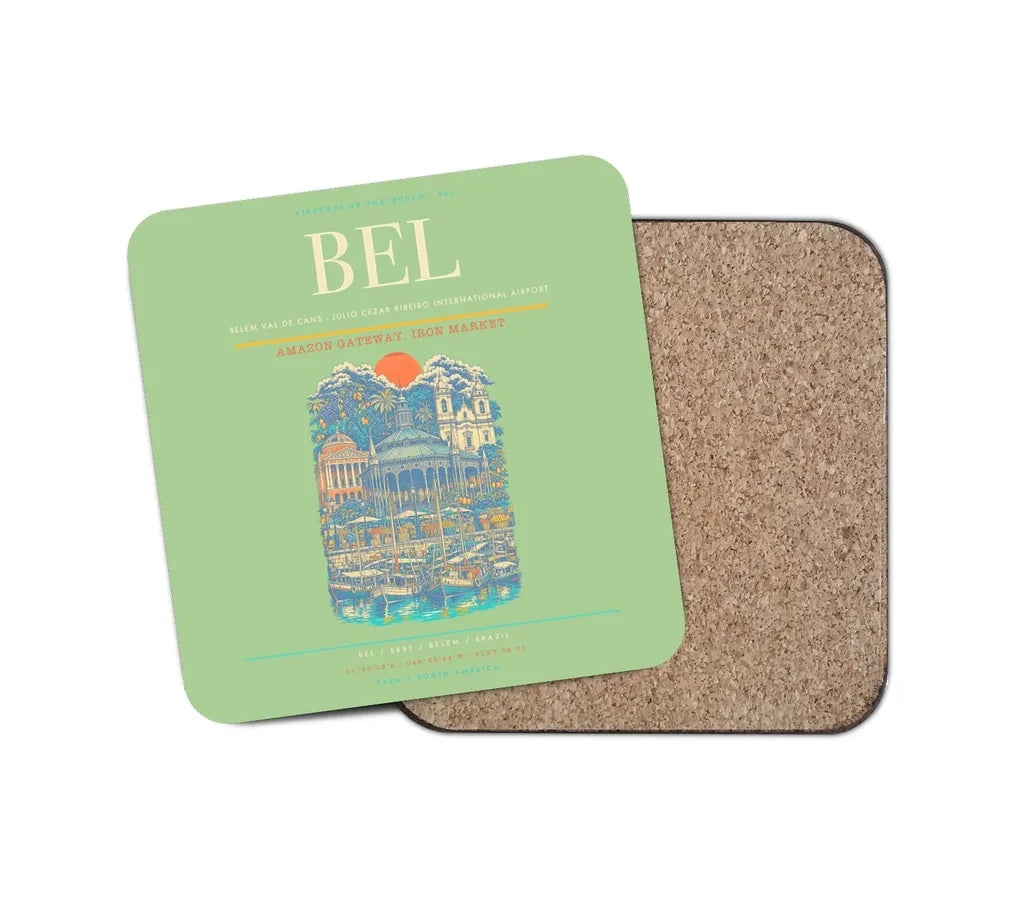 Belem Val de Cans - Julio Cezar Ribeiro International Airport BEL Coaster 1-Piece - Light Green