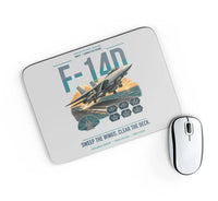 Thumbnail for F-14D Tomcat design on light gray rectangle mouse pad