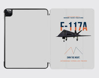 Thumbnail for F-117A Nighthawk Own The Night design on light gray ipad tablet case