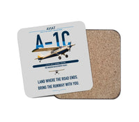 Thumbnail for Aviat Husky A-1C-180 design on light gray 1 piece coaster