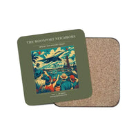 Thumbnail for The Moonport Neighbors - Designed Coasters design on green army 1-piece