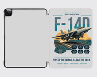 Thumbnail for F-14D Tomcat design on light gray ipad tablet case