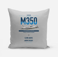 Thumbnail for Piper M350 design on light gray pillow