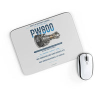 Thumbnail for PW800 design on light gray rectangle mouse pad