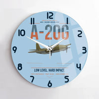 Thumbnail for A-20G Havoc design on light blue no frame wall clock