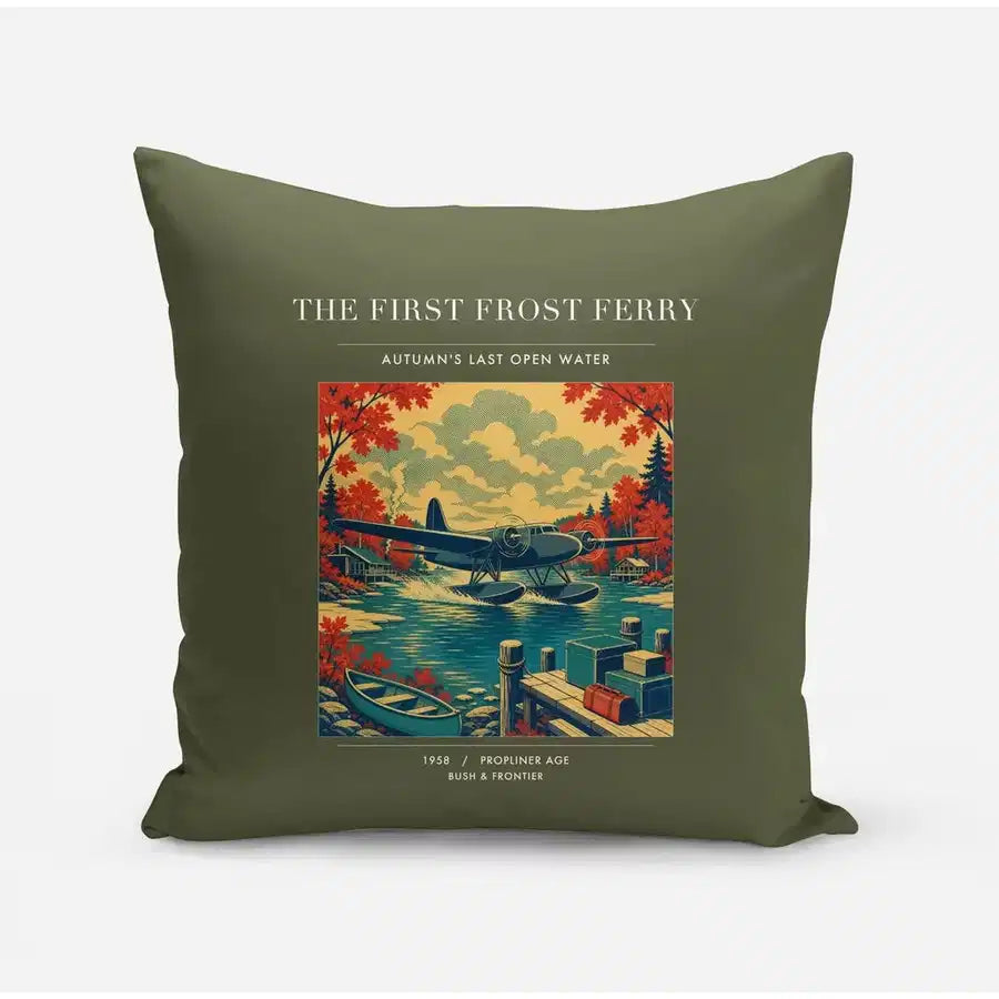 VINTAGE G4433 - The First Frost Ferry - Designed Pillows design on greenarmy