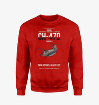 Thumbnail for Boeing CH-47D design on red sweatshirt