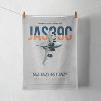 Thumbnail for Saab JAS 39C Gripen design on light gray towel