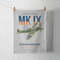 Thumbnail for Supermarine Spitfire Mk IX design on light gray towel