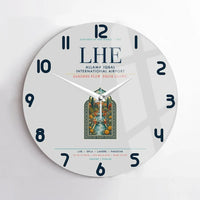 Thumbnail for Allama Iqbal International Airport Lahore (LHE) design on light gray no frame wall clock