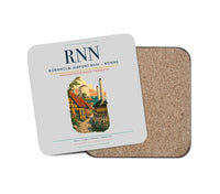 Thumbnail for Bornholm Airport (RNN) design on light gray 1 piece coaster