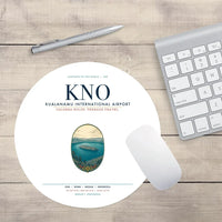 Thumbnail for Kualanamu International Airport Medan (KNO) design on white round mouse pad