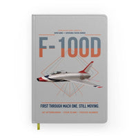 Thumbnail for F-100D Super Sabre design on light gray notebook