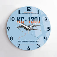 Thumbnail for KC-130J SUPER HERCULES design on light blue no frame wall clock