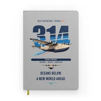 Thumbnail for Boeing 314 Clipper design on light gray notebook