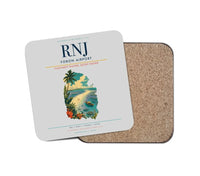 Thumbnail for Yoron Airport (RNJ) design on light gray 1 piece coaster