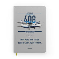 Thumbnail for Cessna 408 SkyCourier design on light gray notebook