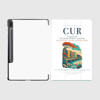 Thumbnail for Curaçao International Airport (CUR) design on white samsung tablet tablet case