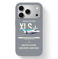 Thumbnail for Cessna Citation XLSPlus design on gray magsafe iphone case, for iPhone 17 Pro