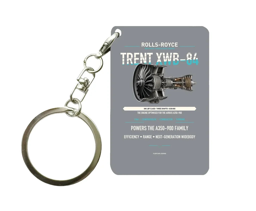 TRENT XWB-84 Key Chain design on gray key chain