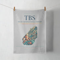 Thumbnail for Tbilisi International Airport (TBS) design on light gray towel