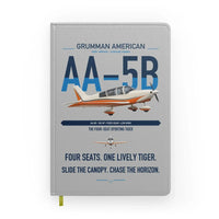Thumbnail for Grumman American AA-5B Tiger design on light gray notebook