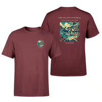 Thumbnail for VINTAGE G4154 - The Island Postbag - Double-Side T-Shirt design on darkred double side t shirt