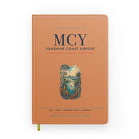 Thumbnail for Sunshine Coast Airport (MCY) design on orange notebook
