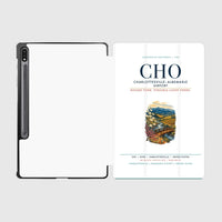 Thumbnail for Charlottesville–Albemarle Airport (CHO) design on white samsung tablet tablet case