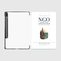 Thumbnail for Central Japan International Airport (NGO) design on white samsung tablet tablet case