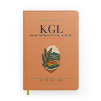 Thumbnail for Kigali International Airport (KGL) design on orange notebook