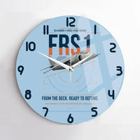 Thumbnail for British Aerospace Sea Harrier FRS.1 design on light blue no frame wall clock