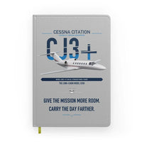 Thumbnail for Cessna Citation CJ3+ design on light gray notebook