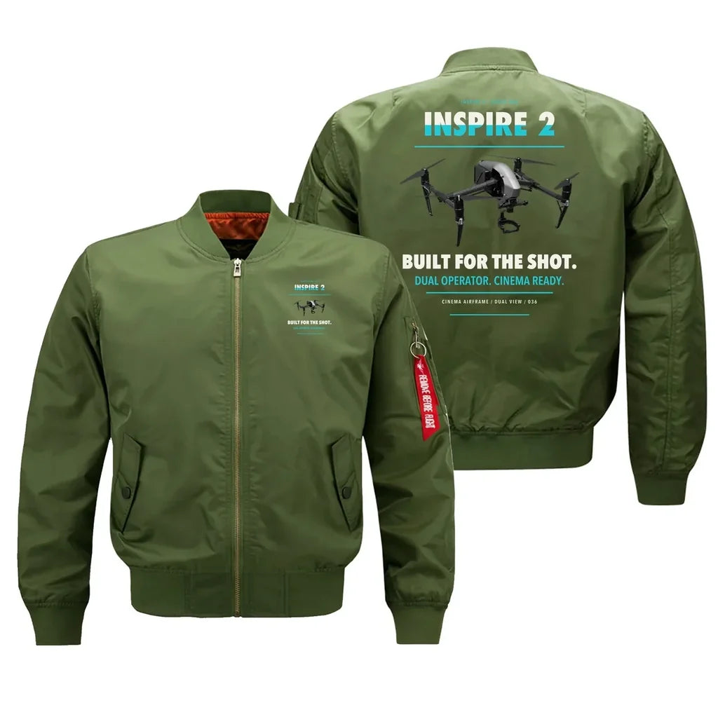 DJI Inspire 2 design on green bomber
