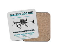 Thumbnail for DJI Matrice 300 RTK design on light gray 1 piece coaster