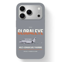 Thumbnail for Saab GlobalEye design on gray magsafe iphone case, for iPhone 17 Pro