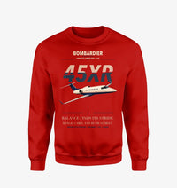 Thumbnail for Bombardier Learjet 45XR design on red sweatshirt