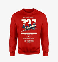 Thumbnail for Boeing 737-400 Classic design on red sweatshirt