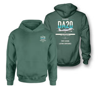 Thumbnail for Diamond DA20 design on green double-side hoodie, double-side print