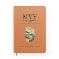 Thumbnail for Martha's Vineyard Airport (MVY) design on orange notebook