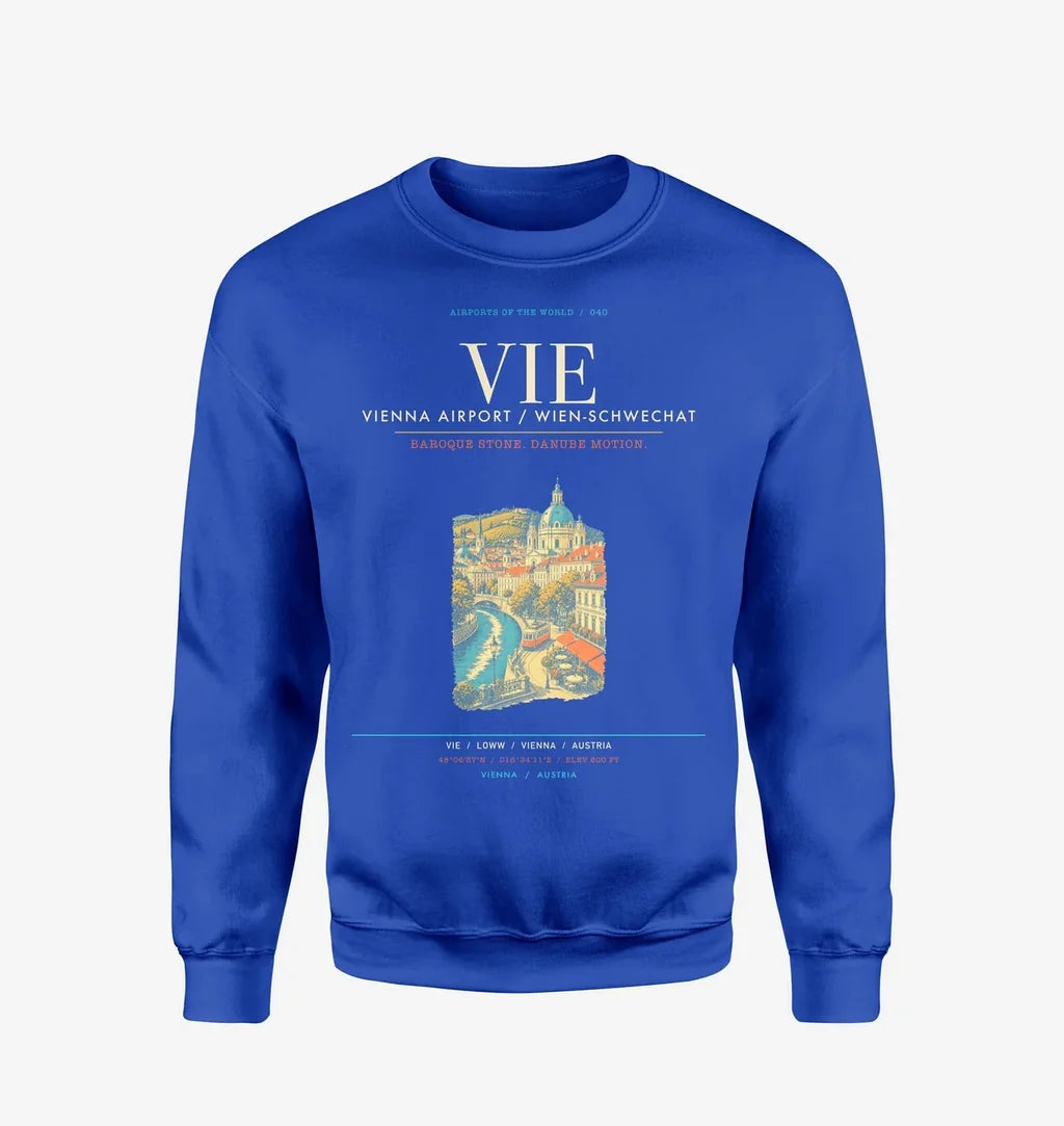 Vienna Airport VIE Sweatshirt - Blue