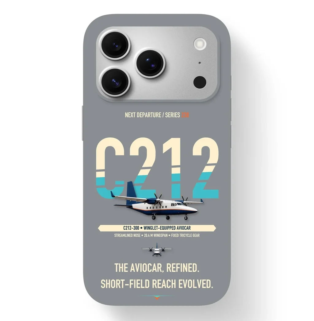 CASA C-212-300 Aviocar Case design on gray iphone case