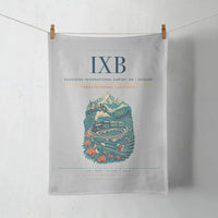 Thumbnail for Bagdogra International Airport (IXB) design on light gray towel