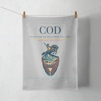 Thumbnail for Yellowstone Regional Airport (COD) design on light gray towel