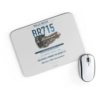 Thumbnail for BR715 design on light gray rectangle mouse pad