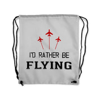 Thumbnail for I'd Rather Be Flying Drawstring Bag - view 6