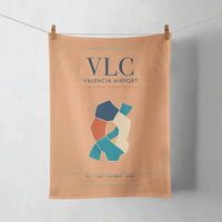 Thumbnail for Valencia Airport (VLC) design on orange towel