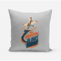 Thumbnail for The Horizon Blinks First design on light gray pillow