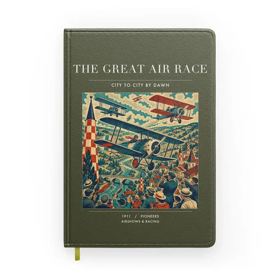 VINTAGE G4003 - The Great Air Race - Designed Notebooks design on greenarmy
