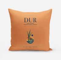 Thumbnail for King Shaka International Airport (DUR) design on orange pillow